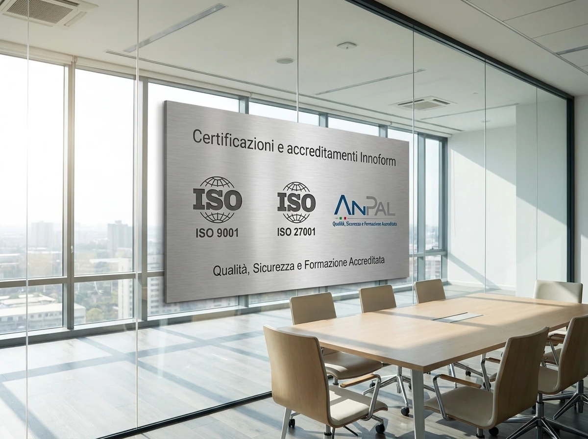 Certificazioni e accreditamenti Innoform, ISO 9001, ISO 27001, ANPAL